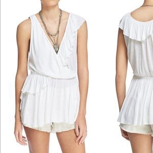 Free People Float Away Tank Ivory NWT